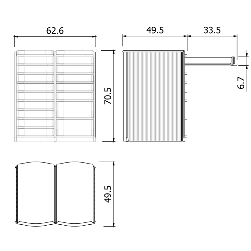 Top Secret Double 9+7 tiroirs Chiffonier modulaire 3